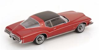 Buick Riviera 1973 rotmetallic/schwarz aus der TV-Serie \"Detektiv Rockford - Anruf genügt\" KK-Scale 1:18 Metallmodell (Türen, Motorhaube... nicht zu öffnen!)
