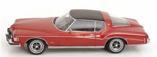 Buick Riviera 1973 rotmetallic/schwarz aus der TV-Serie \"Detektiv Rockford - Anruf genügt\" KK-Scale 1:18 Metallmodell (Türen, Motorhaube... nicht zu öffnen!)