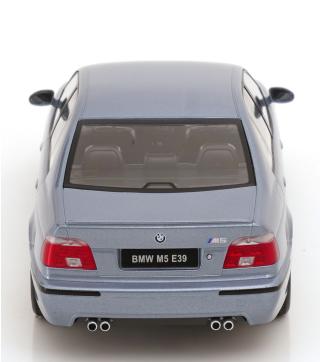 BMW M5 E39 1998 silverstone-blaumetallic KK-Scale 1:18 Metallmodell (Türen, Motorhaube... nicht zu öffnen!)