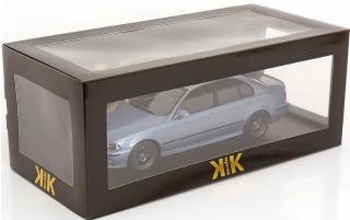 BMW M5 E39 1998 silverstone-blaumetallic KK-Scale 1:18 Metallmodell (Türen, Motorhaube... nicht zu öffnen!)