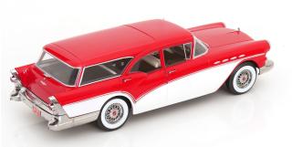 Buick Special Estate Wagon 1957 rot/weiß KK-Scale 1:18 Metallmodell (Türen, Motorhaube... nicht zu öffnen!)