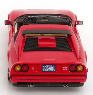 Ferrari 328 GTS 1985 US-Version Beverly Hills Cop II rot KK-Scale 1:18 Metallmodell (Türen, Motorhaube... nicht zu öffnen!)