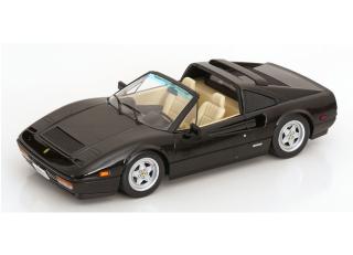 Ferrari 328 GTS 1985 US-Version Miami Vice schwarz KK-Scale 1:18 Metallmodell (Türen, Motorhaube... nicht zu öffnen!)