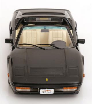 Ferrari 328 GTS 1985 US-Version Miami Vice schwarz KK-Scale 1:18 Metallmodell (Türen, Motorhaube... nicht zu öffnen!)
