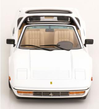 Ferrari 328 GTS 1985 US-Version weiß KK-Scale 1:18 Metallmodell (Türen, Motorhaube... nicht zu öffnen!)