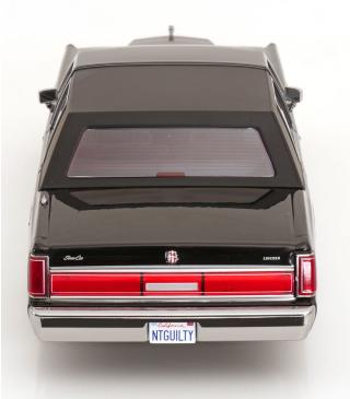 Lincoln Town Car 1985 schwarz aus dem Film \"Der Mandant\" KK-Scale 1:18 Metallmodell (Türen, Motorhaube... nicht zu öffnen!)