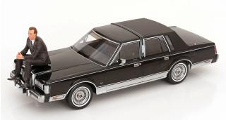 Lincoln Town Car 1985 schwarz aus dem Film \"Der Mandant\" KK-Scale 1:18 Metallmodell (Türen, Motorhaube... nicht zu öffnen!)