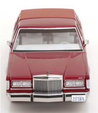 Lincoln Town Car 1985 rotmetallic aus dem Film \"Gefährliche Brandung\" KK-Scale 1:18 Metallmodell (Türen, Motorhaube... nicht zu öffnen!)