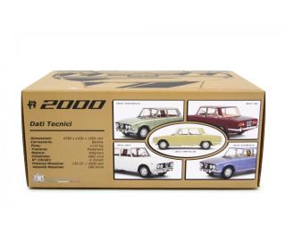 ALFA ROMEO 2000 BERLINA 1971 Rot Laudoracing 1:18 Resinemodell (Türen, Motorhaube... nicht zu öffnen!)