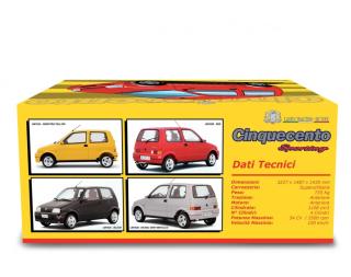 Fiat Cinquecento Sporting 1994 - Colore  : Rosso / Rot Laudoracing 1:18 Resinemodell (Türen, Motorhaube... nicht zu öffnen!)