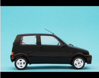 Fiat Cinquecento Sporting 1994 - Colore  : Nero / Schwarz Laudoracing 1:18 Resinemodell (Türen, Motorhaube... nicht zu öffnen!)