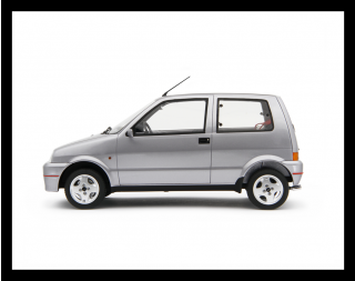 Fiat Cinquecento Sporting 1994 - Colore  : Grigio Met. / Metallisches Grau Laudoracing 1:18 Resinemodell (Türen, Motorhaube... nicht zu öffnen!)