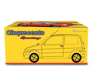 Fiat Cinquecento Sporting 1994 - Colore  : Grigio Met. / Metallisches Grau Laudoracing 1:18 Resinemodell (Türen, Motorhaube... nicht zu öffnen!)