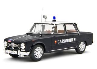 Alfa Romeo Giulia Super 1969 Carabinieri BLU OLANDESE Laudoracing 1:18 Resinemodell (Türen, Motorhaube... nicht zu öffnen!)