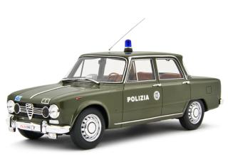 Alfa Romeo Giulia Super 1969 Polizia stradale VERDE MILITARE Laudoracing 1:18 Resinemodell (Türen, Motorhaube... nicht zu öffnen!)