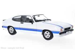 Ford Capri MK II X-Pack, weiss, 1975 MCG 1:18 Metallmodell, Türen und Hauben nicht zu öffnen