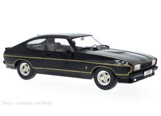 Ford Capri MK II X-Pack, schwarz, 1975 MCG 1:18 Metallmodell, Türen und Hauben nicht zu öffnen