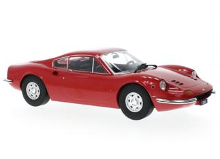 Ferrari Dino 246 GT, rot, 1969 MCG 1:18 Metallmodell, Türen und Hauben nicht zu öffnen