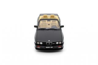 BMW E30 M3 Convertible 1989 Diamond Black Metallic 181 OttO mobile 1:18 Resinemodell (Türen, Motorhaube... nicht zu öffnen!)