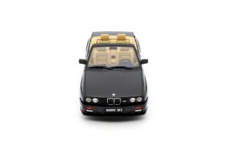 BMW E30 M3 Convertible 1989 Diamond Black Metallic 181 OttO mobile 1:18 Resinemodell (Türen, Motorhaube... nicht zu öffnen!)