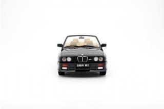 BMW E30 M3 Convertible 1989 Diamond Black Metallic 181 OttO mobile 1:18 Resinemodell (Türen, Motorhaube... nicht zu öffnen!)