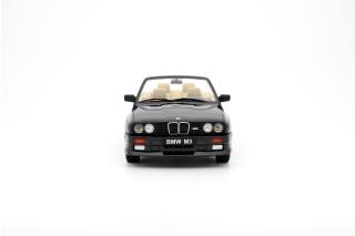 BMW E30 M3 Convertible 1989 Diamond Black Metallic 181 OttO mobile 1:18 Resinemodell (Türen, Motorhaube... nicht zu öffnen!)