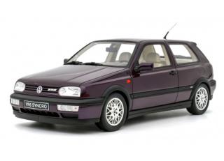 VOLKSWAGEN VW GOLF III VR 6 SYNCRO PURPLE 1995 OttOmobile 1:18 Resinemodell (Türen, Motorhaube... nicht zu öffnen!)