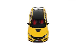 HONDA CIVIC TYPE R FK8 EURO SPEC SUNLIGHT YELLOW 2020 OttO mobile 1:18 Resinemodell (Türen, Motorhaube... nicht zu öffnen!)