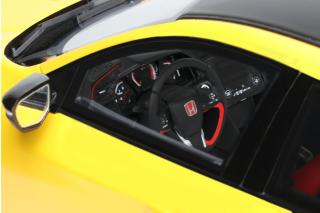 HONDA CIVIC TYPE R FK8 EURO SPEC SUNLIGHT YELLOW 2020 OttO mobile 1:18 Resinemodell (Türen, Motorhaube... nicht zu öffnen!)