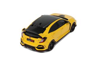 HONDA CIVIC TYPE R FK8 EURO SPEC SUNLIGHT YELLOW 2020 OttO mobile 1:18 Resinemodell (Türen, Motorhaube... nicht zu öffnen!)