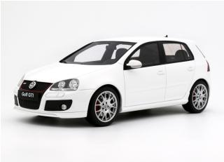 VOLKSWAGEN VW GOLF V GTI EDITION 30 CANDY WHITE 2007 OttO mobile 1:18 Resinemodell (Türen, Motorhaube... nicht zu öffnen!)