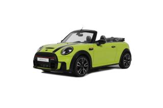 MINI JCW CABRIO ZESTY YELLOW C5H 2021 OttO mobile 1:18 Resinemodell (Türen, Motorhaube... nicht zu öffnen!)