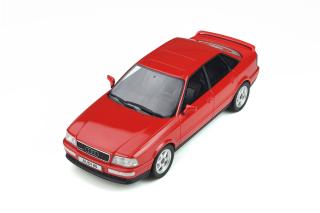 Audi 80 (B4) quattro Competition Laser Red OttO mobile 1:18 Resinemodell (Türen, Motorhaube... nicht zu öffnen!)