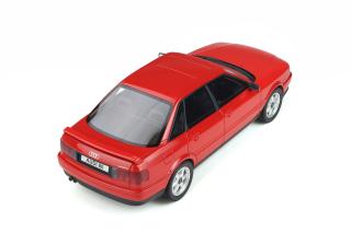 Audi 80 (B4) quattro Competition Laser Red OttO mobile 1:18 Resinemodell (Türen, Motorhaube... nicht zu öffnen!)