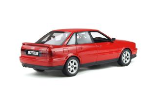 Audi 80 (B4) quattro Competition Laser Red OttO mobile 1:18 Resinemodell (Türen, Motorhaube... nicht zu öffnen!)