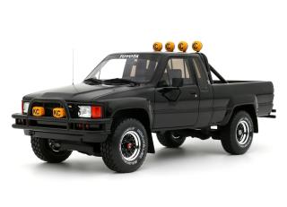 Toyota Hilux SR5 Glossy Black 202 1985 OttO mobile 1:18 Resinemodell (Türen, Motorhaube... nicht zu öffnen!)