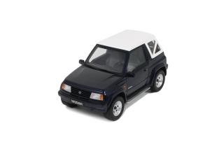 SUZUKI VITARA CABRIO JLX DEEP BLUE PEARL METALLIC 1994 OttO mobile 1:18 Resinemodell (Türen, Motorhaube... nicht zu öffnen!)