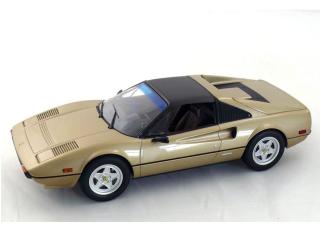 Ferrari 308 GTS Quattrovalvole oro chiaro - leather: brown \"Limited 1000 pieces\" - Sticker on the box Norev 1:18 Metallmodell (Türen/Hauben nicht zu öffnen!)