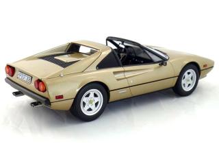 Ferrari 308 GTS Quattrovalvole oro chiaro - leather: brown \"Limited 1000 pieces\" - Sticker on the box Norev 1:18 Metallmodell (Türen/Hauben nicht zu öffnen!)