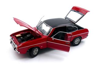 Ford Capri II Ghia 3.0 (1974 - 1977)  - spanisch red with vinyl top black Touring Modelcars 1:18 Metallmodell  - Türen, Motorhaube und Kofferraum zu öffnen!
