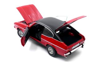 Ford Capri II Ghia 3.0 (1974 - 1977)  - spanisch red with vinyl top black Touring Modelcars 1:18 Metallmodell  - Türen, Motorhaube und Kofferraum zu öffnen!