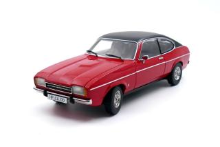 Ford Capri II Ghia 3.0 (1974 - 1977)  - spanisch red with vinyl top black Touring Modelcars 1:18 Metallmodell  - Türen, Motorhaube und Kofferraum zu öffnen!