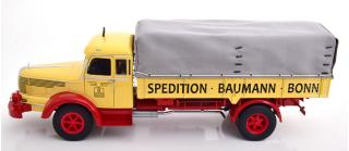 Krupp Titan SWL 80 Plane 1950-1954 Baumann Bonn hellgelb/rot Road Kings 1:18 funktionstüchtige Lenkung + zu öffenden Türen