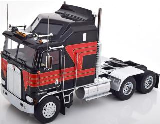 Kenworth K100 Aerodyne 1976 schwarz/rot Road Kings 1:18 funktionstüchtige Lenkung + zu öffenden Türen