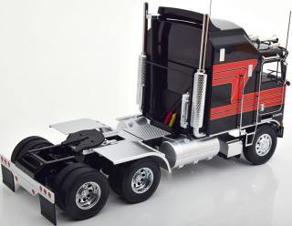 Kenworth K100 Aerodyne 1976 schwarz/rot Road Kings 1:18 funktionstüchtige Lenkung + zu öffenden Türen