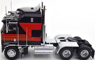 Kenworth K100 Aerodyne 1976 schwarz/rot Road Kings 1:18 funktionstüchtige Lenkung + zu öffenden Türen