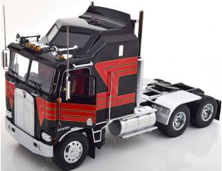 Kenworth K100 Aerodyne 1976 schwarz/rot Road Kings 1:18 funktionstüchtige Lenkung + zu öffenden Türen