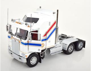 Kenworth K100 Aerodyne 1976  weiß/blau/rot/gold Road Kings 1:18 funktionstüchtige Lenkung + zu öffenden Türen