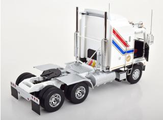 Kenworth K100 Aerodyne 1976  weiß/blau/rot/gold Road Kings 1:18 funktionstüchtige Lenkung + zu öffenden Türen