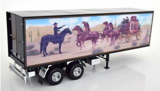 Truck Trailer schwarz/Dekor Road Kings 1:18